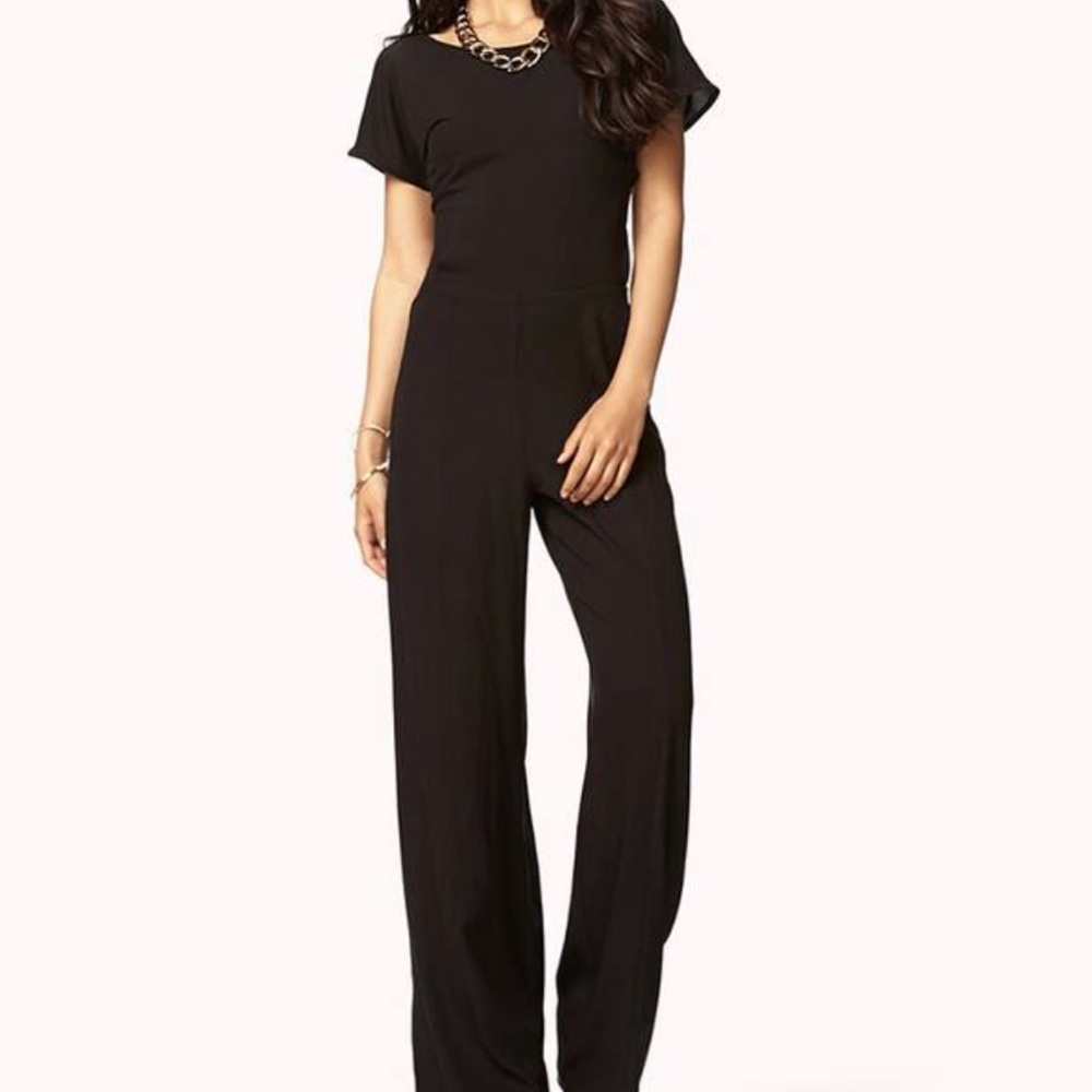 Black Wide leg jumpsuit